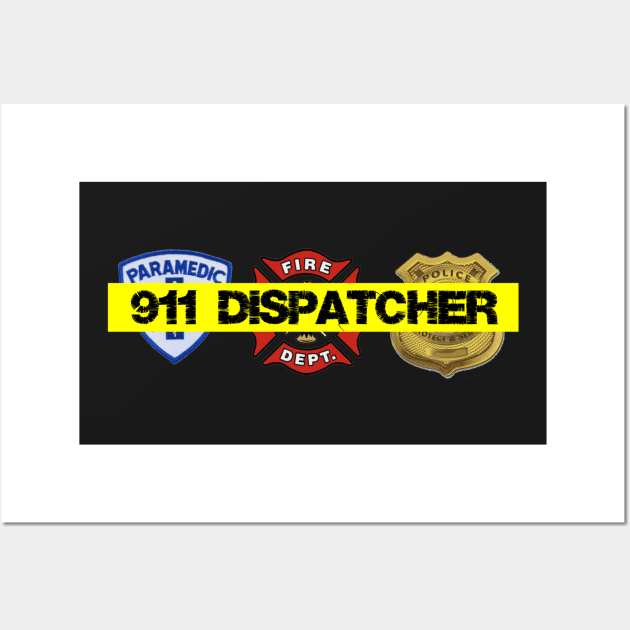 911 Dispatcher 2.0 Wall Art by AlienClownThings